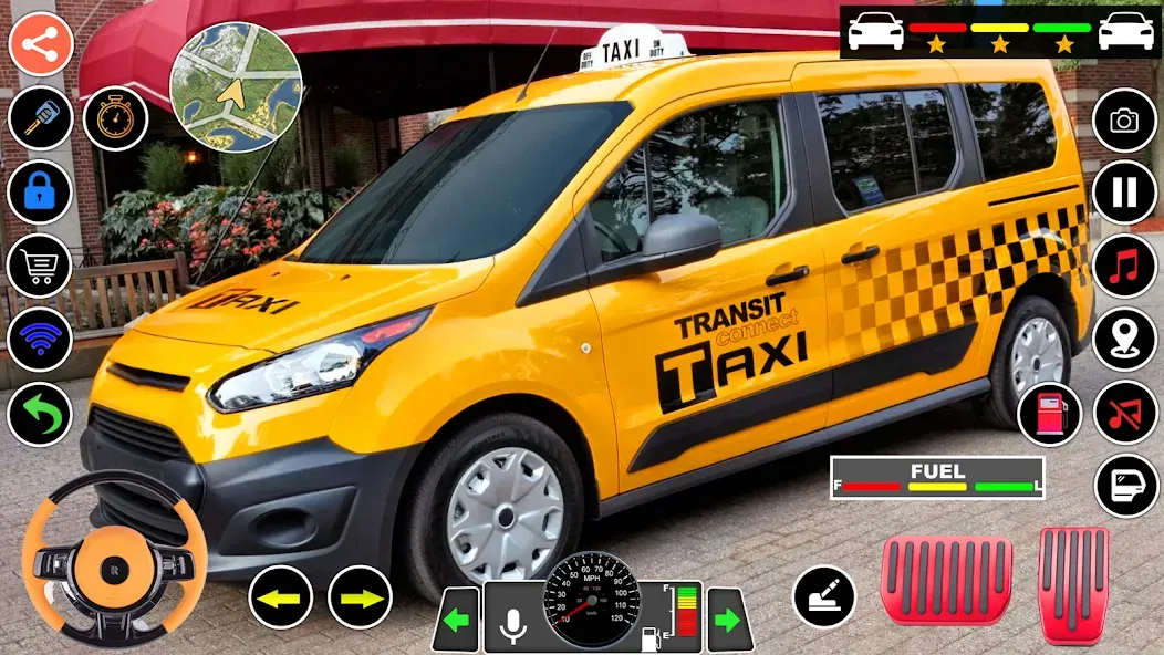 Скачать взломанную US Taxi Game 2023-Taxi Driver  [МОД Unlimited Money] — полная версия apk на Андроид screen 2