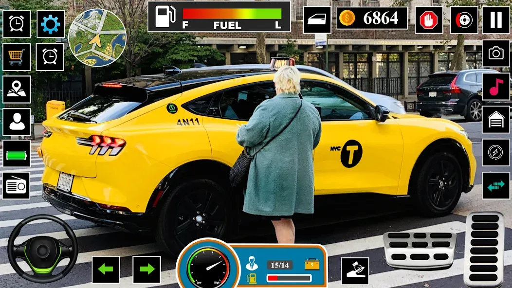 Скачать взломанную US Taxi Game 2023-Taxi Driver  [МОД Unlimited Money] — полная версия apk на Андроид screen 4