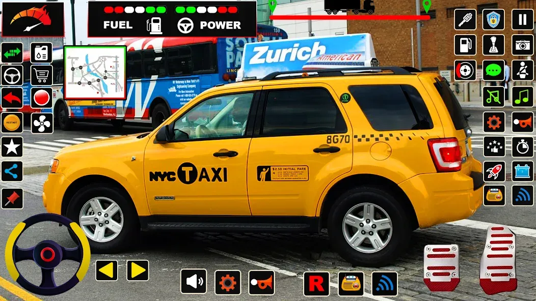 Скачать взломанную US Taxi Game 2023-Taxi Driver  [МОД Unlimited Money] — полная версия apk на Андроид screen 5