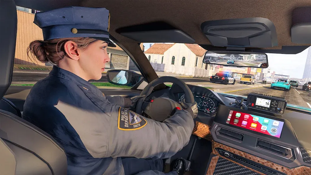 Скачать взломанную Police Simulator Job Cop Game  [МОД Unlocked] — полная версия apk на Андроид screen 1