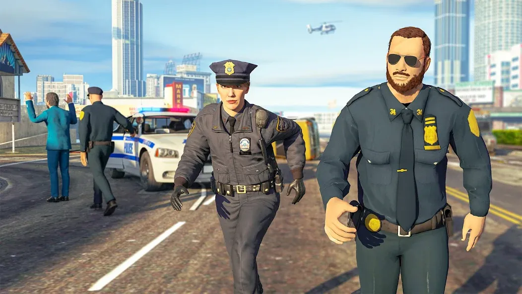 Скачать взломанную Police Simulator Job Cop Game  [МОД Unlocked] — полная версия apk на Андроид screen 5