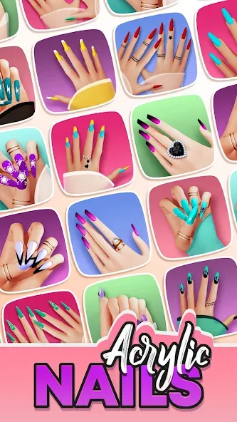 Скачать взломанную Acrylic Nails!  [МОД Unlimited Money] — полная версия apk на Андроид screen 1