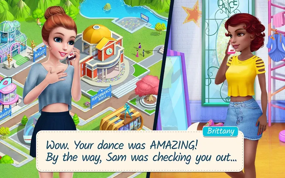 Скачать взломанную Dance School Stories  [МОД Menu] — стабильная версия apk на Андроид screen 2