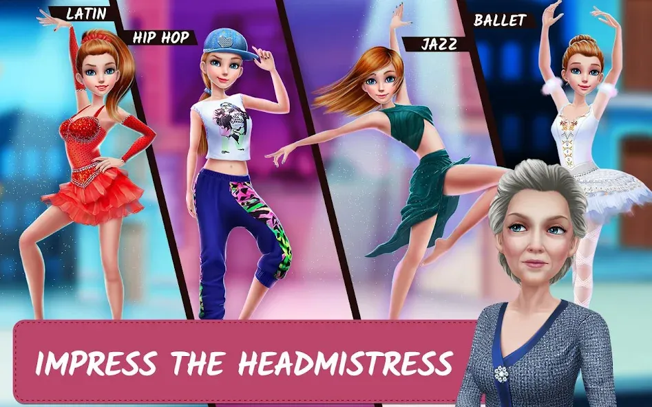 Скачать взломанную Dance School Stories  [МОД Menu] — стабильная версия apk на Андроид screen 3