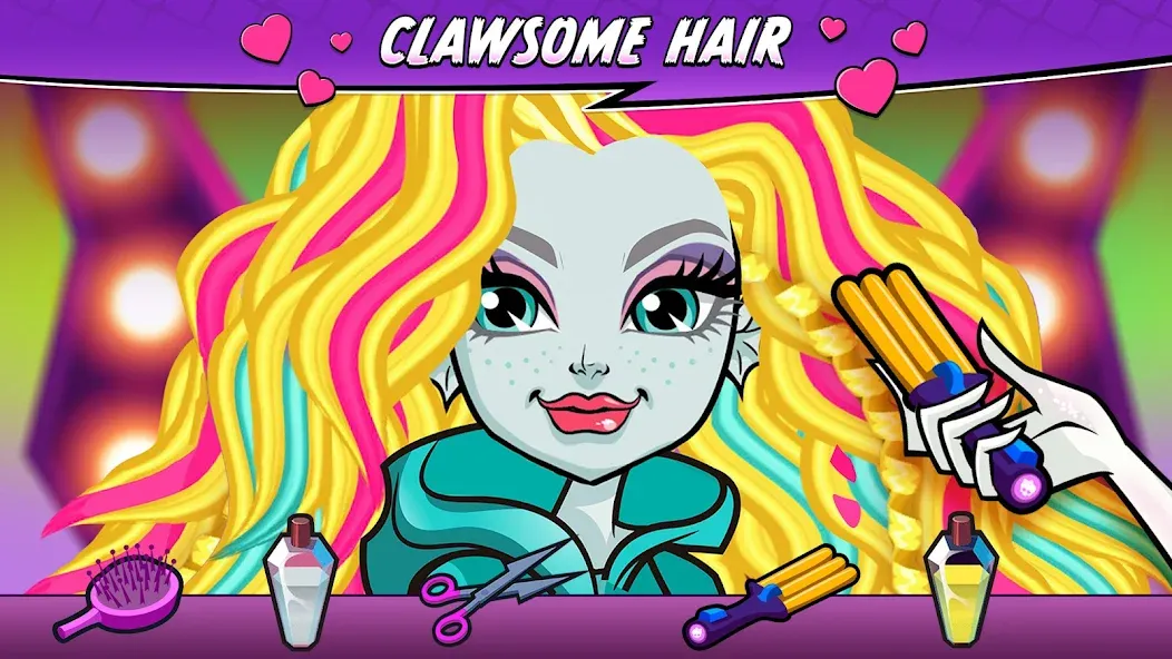 Скачать взломанную Monster High™ Beauty Salon (Монстер Хай)  [МОД Unlimited Money] — полная версия apk на Андроид screen 2