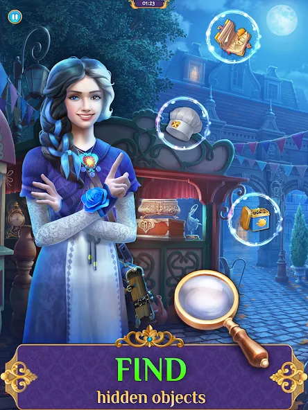 Взломанная Hidden objects of Eldritchwood  [МОД Mega Pack] — последняя версия apk на Андроид screen 1