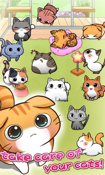 Взлом Cat Room — Cute Cat Games (Кэт Рум)  [МОД Много денег] — последняя версия apk на Андроид screen 2