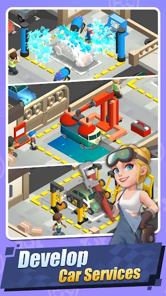 Скачать взломанную Car Fix Inc — Mechanic Garage (Кар Фикс Инк)  [МОД Unlocked] — последняя версия apk на Андроид screen 4