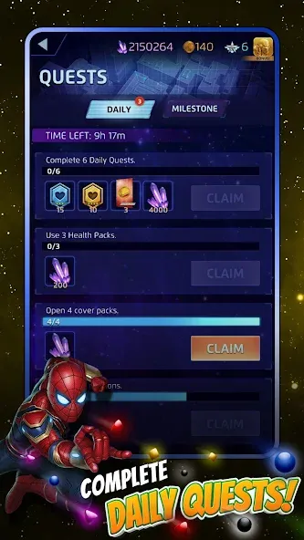 Взлом MARVEL Puzzle Quest: Hero RPG (Марвел Пазл Квест)  [МОД Menu] — полная версия apk на Андроид screen 5