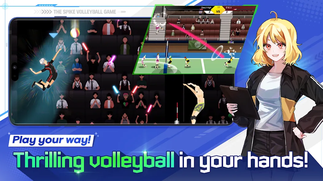 Взломанная The Spike — Volleyball Story (Зе Спайк)  [МОД Unlocked] — полная версия apk на Андроид screen 1