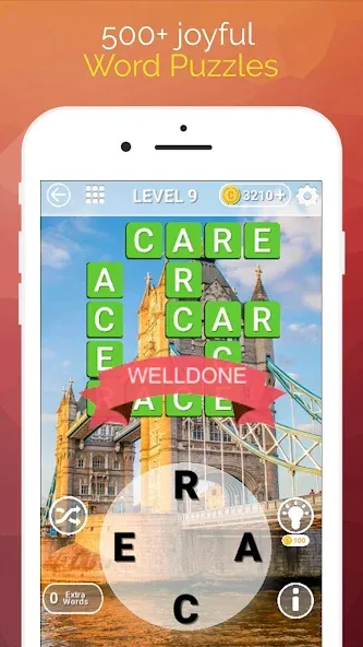 Скачать взломанную Word Travel: Wonders Trip Game  [МОД Все открыто] — стабильная версия apk на Андроид screen 1