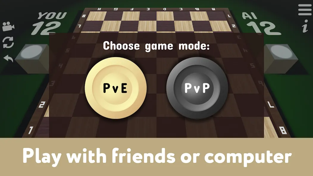 Скачать взлом Checkers for two — Draughts  [МОД Меню] — последняя версия apk на Андроид screen 2