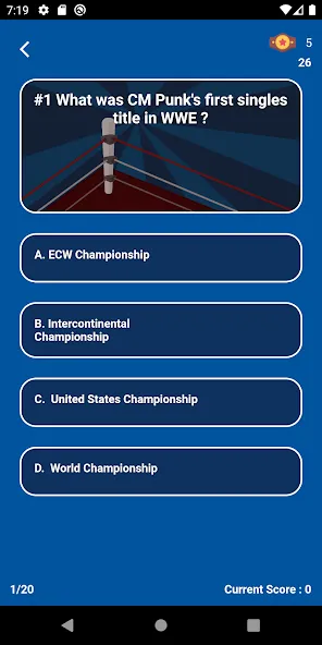 Взломанная World Wrestling Trivia (Уорлд Рестлинг Тривия)  [МОД Много монет] — последняя версия apk на Андроид screen 4