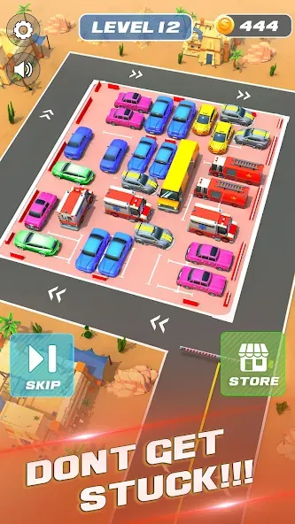 Скачать взлом Unblock It Car Puzzle Game (Паркинг Джам Разблокировать)  [МОД Бесконечные деньги] — полная версия apk на Андроид screen 4