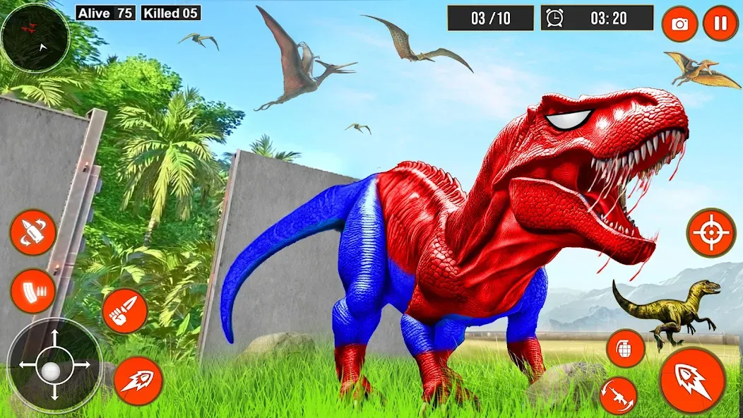 Скачать взлом Real Dino Hunter 3D Gun Games (Уайлд Динозавр Хантер Ган Геймс)  [МОД Меню] — последняя версия apk на Андроид screen 3