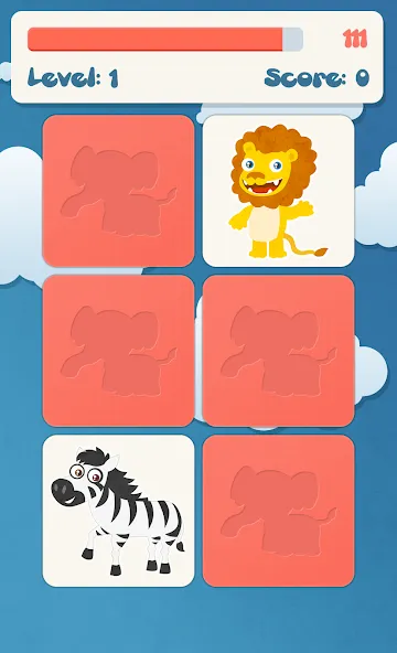 Взлом Animals memory game for kids  [МОД Unlimited Money] — стабильная версия apk на Андроид screen 2