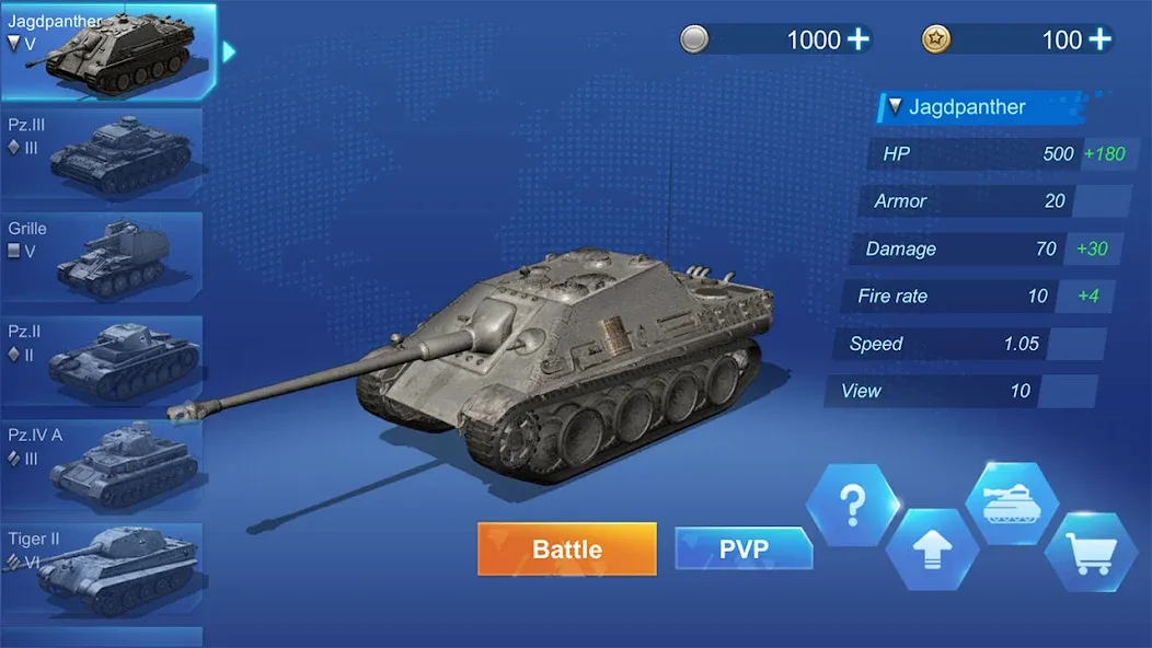 Взлом Ace Tank  [МОД Все открыто] — последняя версия apk на Андроид screen 1