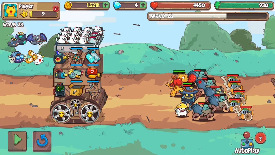 Взлом CatnRobot Idle TD: Battle Cat (КэтТауэр Айдл ТД)  [МОД Меню] — полная версия apk на Андроид screen 5