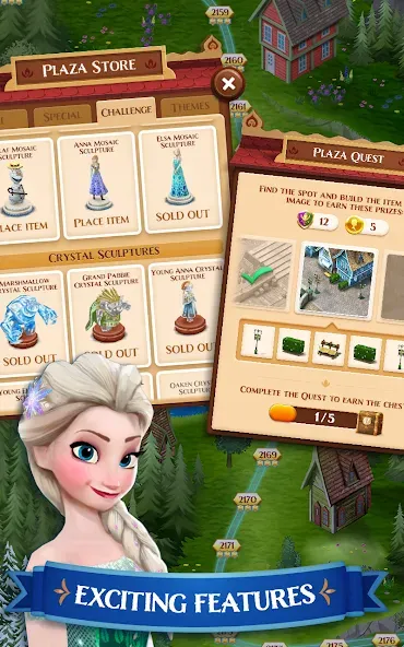 Взломанная Disney Frozen Free Fall Games  [МОД Unlimited Money] — последняя версия apk на Андроид screen 2