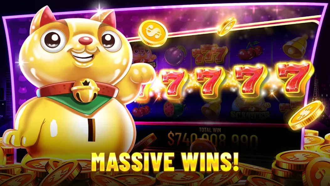 Взломанная Best Casino™ Slots: 777 Casino (Бест Казино Слотс)  [МОД Меню] — полная версия apk на Андроид screen 4