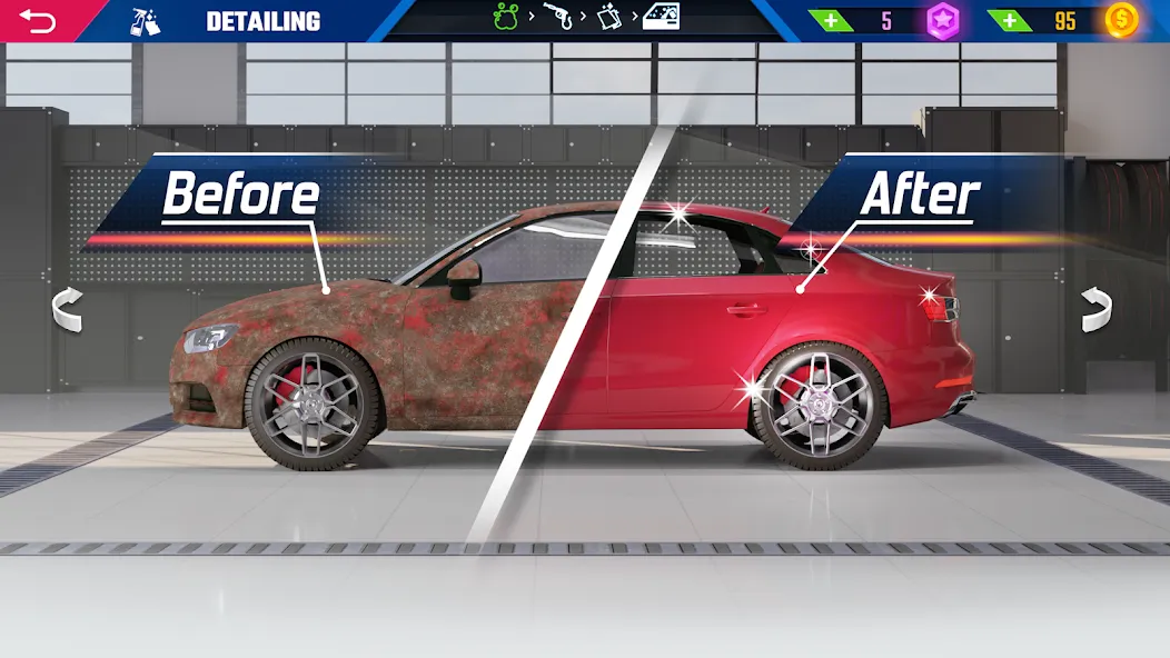 Взлом Car Detailing Simulator 2023  [МОД Menu] — стабильная версия apk на Андроид screen 2