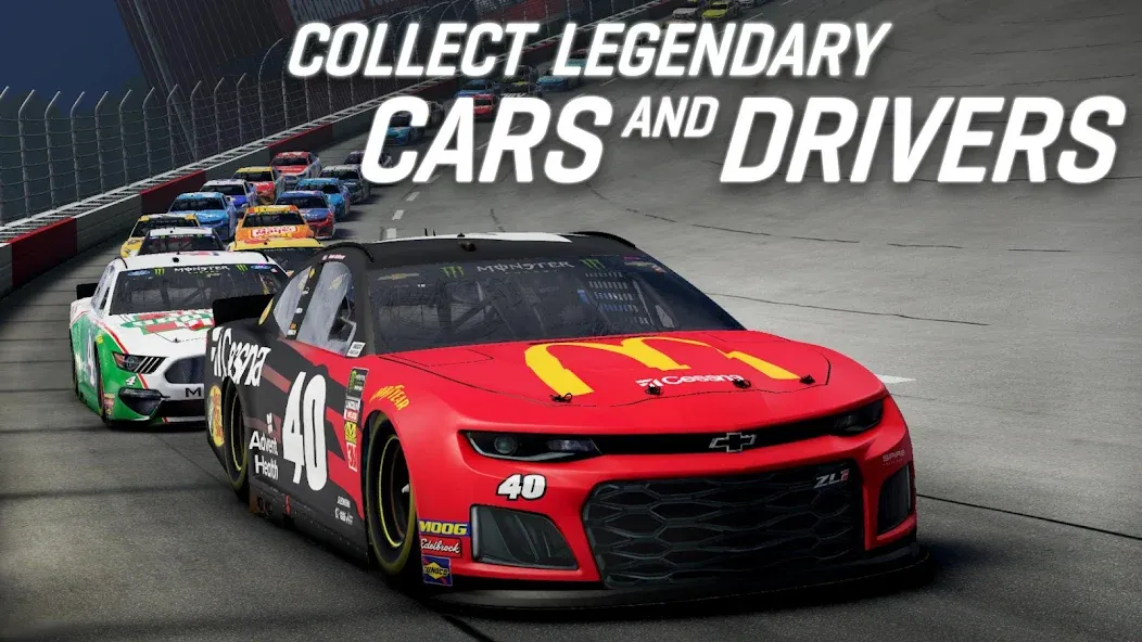 Взломанная NASCAR Heat Mobile (НАСКАР Хит Мобилай)  [МОД Все открыто] — полная версия apk на Андроид screen 3