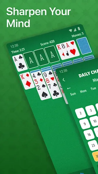 Скачать взлом Solitaire — Classic Card Game (Солитер)  [МОД Menu] — стабильная версия apk на Андроид screen 2