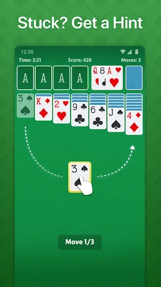 Скачать взлом Solitaire — Classic Card Game (Солитер)  [МОД Menu] — стабильная версия apk на Андроид screen 4