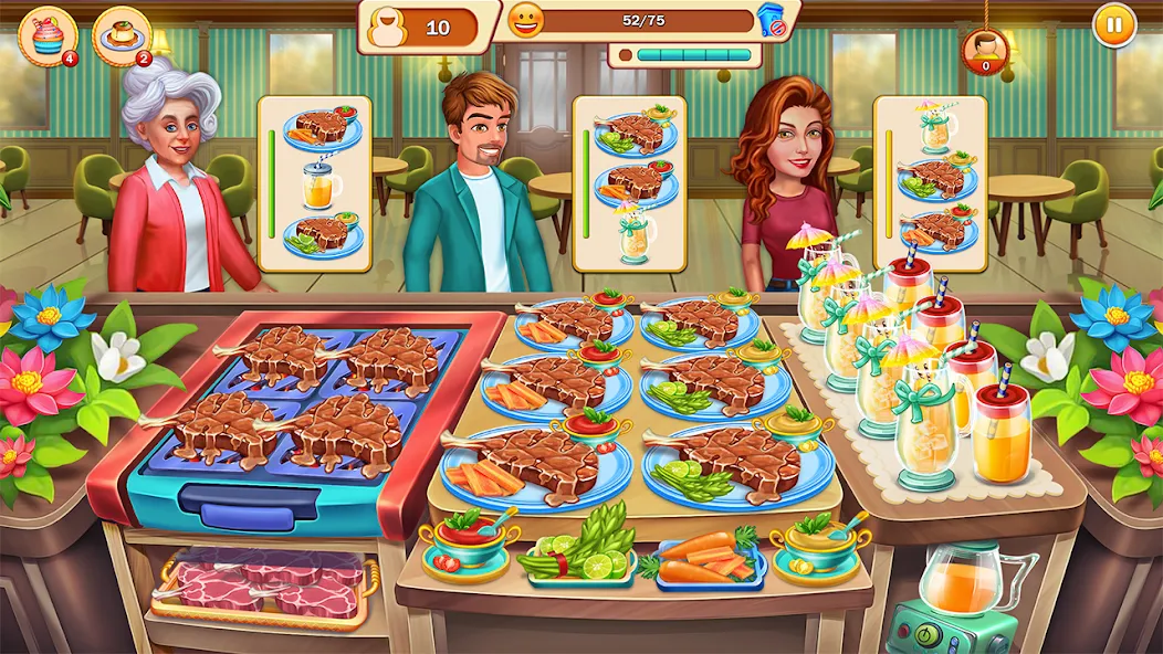 Скачать взломанную Food Cooking: Chef Restaurant  [МОД Бесконечные монеты] — последняя версия apk на Андроид screen 2