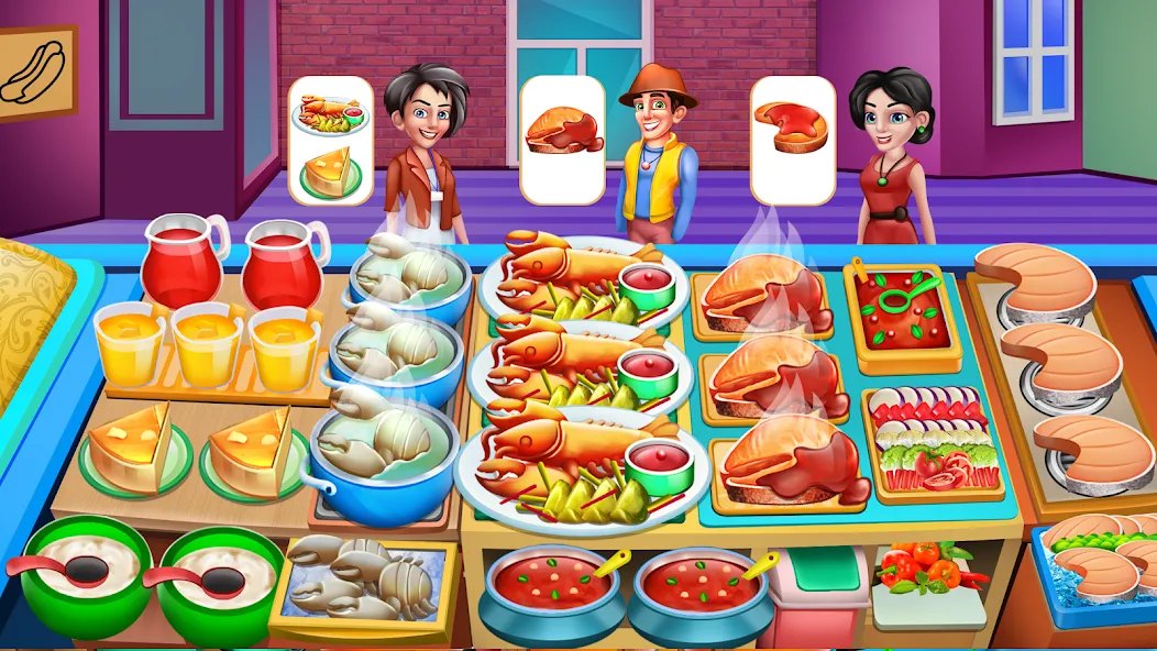 Взломанная Cooking Food: Time Management  [МОД Много денег] — полная версия apk на Андроид screen 4