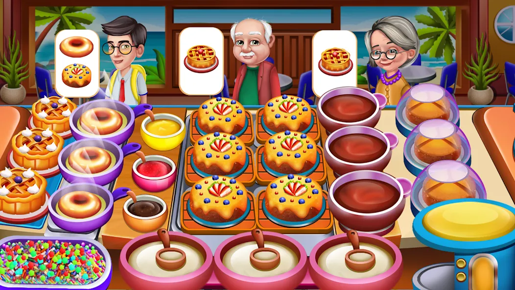 Взломанная Cooking Food: Time Management  [МОД Много денег] — полная версия apk на Андроид screen 5