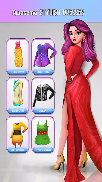 Взлом Fashion Stylist Makeup Dressup  [МОД Много денег] — последняя версия apk на Андроид screen 2