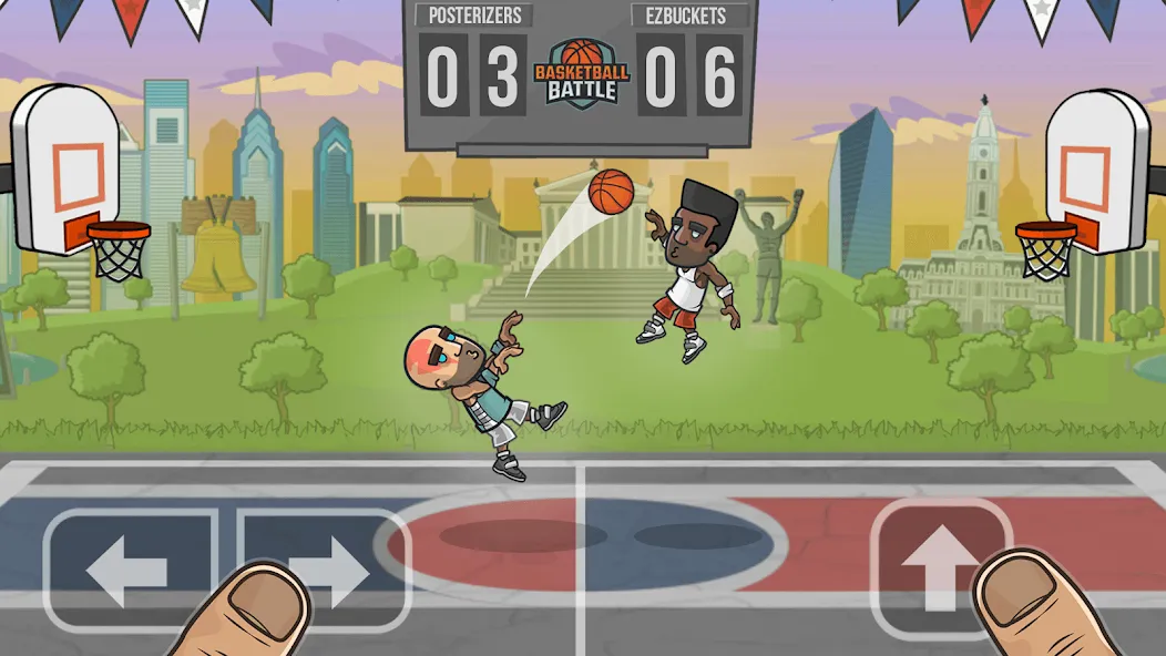 Скачать взломанную Basketball Battle  [МОД Все открыто] — последняя версия apk на Андроид screen 1