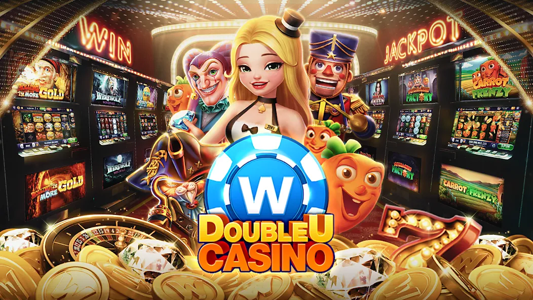 Взломанная DoubleU Casino™ — Vegas Slots (ДаблЮ Казино)  [МОД Меню] — полная версия apk на Андроид screen 1