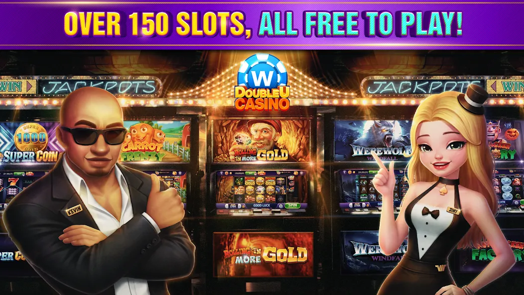 Взломанная DoubleU Casino™ — Vegas Slots (ДаблЮ Казино)  [МОД Меню] — полная версия apk на Андроид screen 5