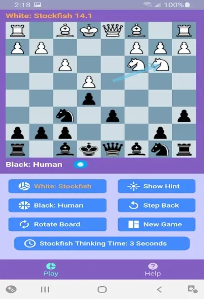 Скачать взломанную Chess With Stockfish 16  [МОД Много монет] — полная версия apk на Андроид screen 2