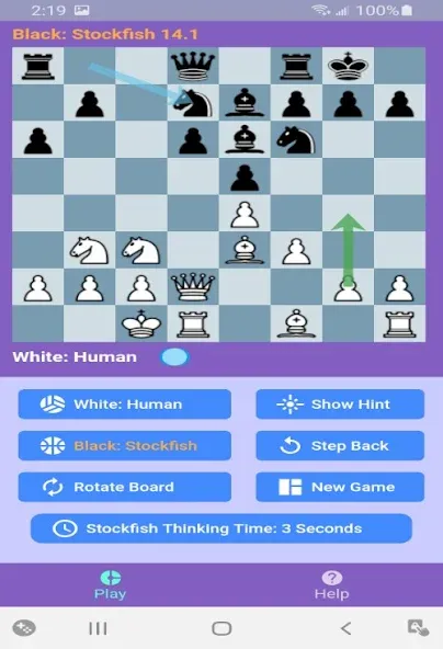 Скачать взломанную Chess With Stockfish 16  [МОД Много монет] — полная версия apk на Андроид screen 3