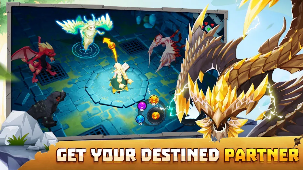 Взломанная Summon Dragons (Саммон Драгонс)  [МОД Unlocked] — полная версия apk на Андроид screen 5