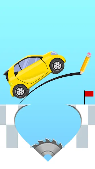 Взломанная Draw 2 Bridge: Draw Save Car (Дроу 2 Бридж)  [МОД Много денег] — стабильная версия apk на Андроид screen 1