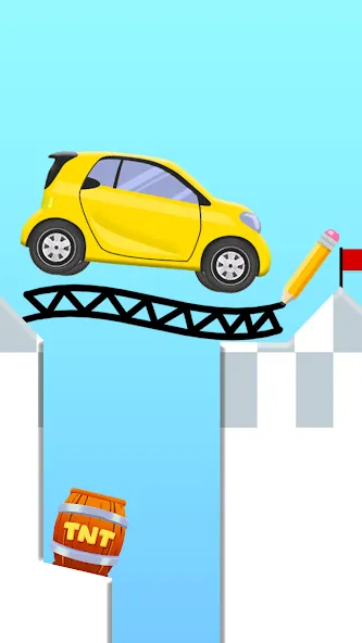 Взломанная Draw 2 Bridge: Draw Save Car (Дроу 2 Бридж)  [МОД Много денег] — стабильная версия apk на Андроид screen 3