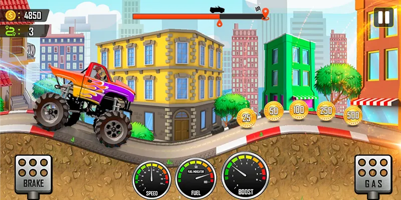 Скачать взлом Racing the Hill  [МОД Unlocked] — стабильная версия apk на Андроид screen 1