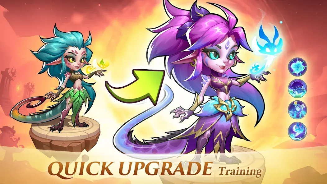 Скачать взломанную Idle Heroes (Айдел Хироес)  [МОД Mega Pack] — стабильная версия apk на Андроид screen 1