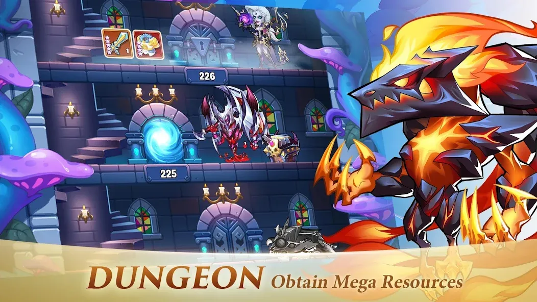 Скачать взломанную Idle Heroes (Айдел Хироес)  [МОД Mega Pack] — стабильная версия apk на Андроид screen 5