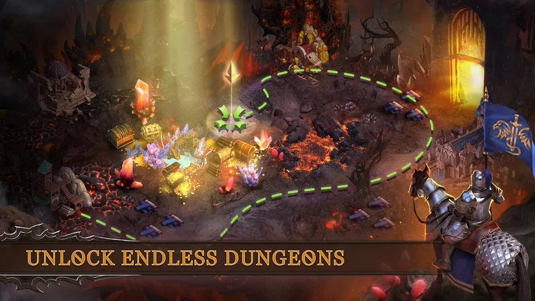 Скачать взломанную Dungeon & Heroes: 3D RPG  [МОД Много монет] — последняя версия apk на Андроид screen 4