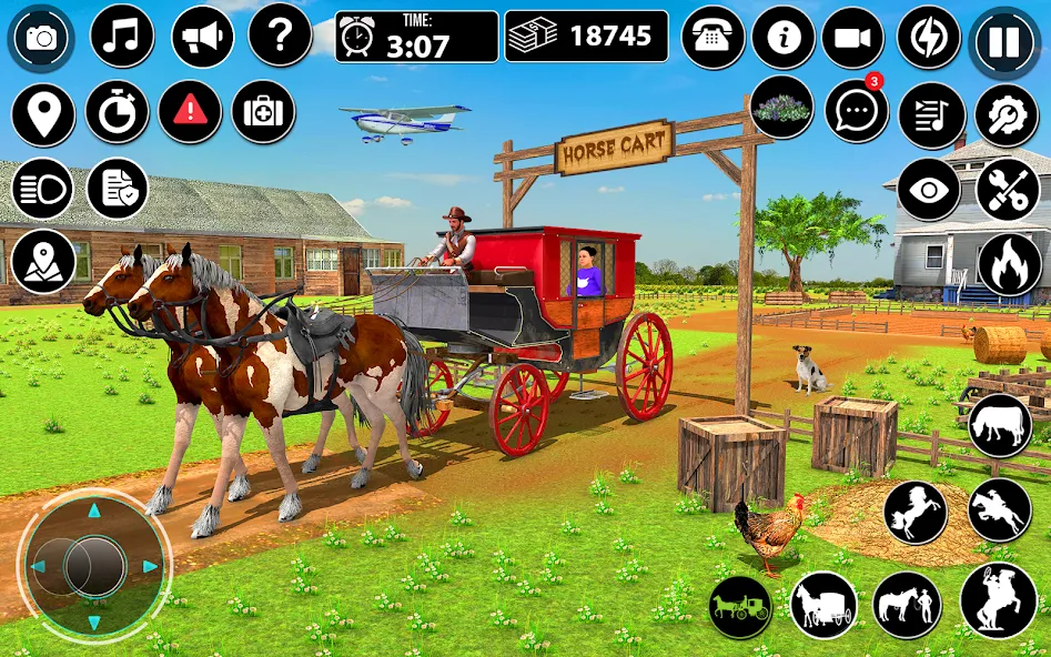 Скачать взлом Horse Cart Taxi Transport Game  [МОД Unlimited Money] — полная версия apk на Андроид screen 4