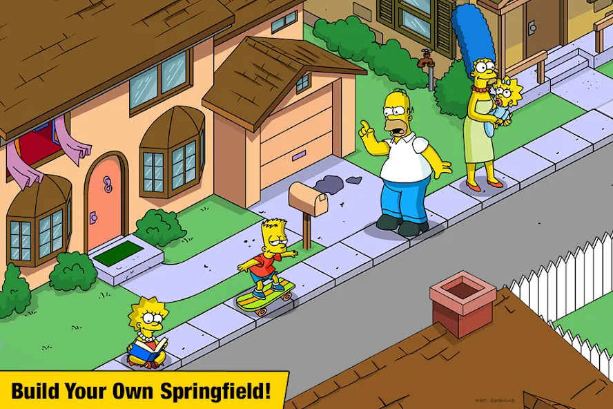 Взлом The Simpsons™:  Tapped Out (Зе Симпсонс)  [МОД Много денег] — полная версия apk на Андроид screen 1