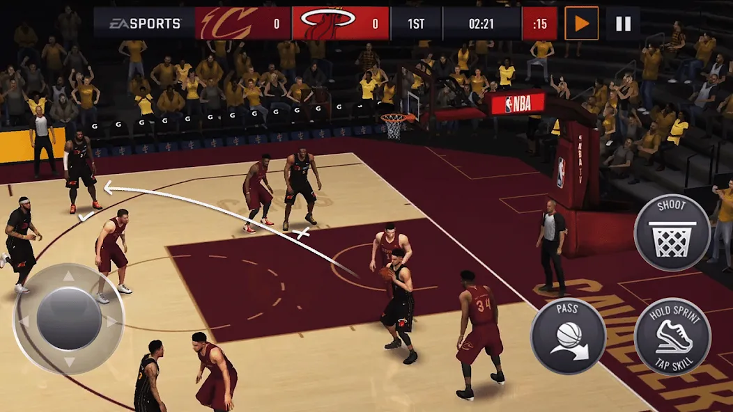 Взломанная NBA Live Asia (НБА Лайв)  [МОД Unlimited Money] — последняя версия apk на Андроид screen 1