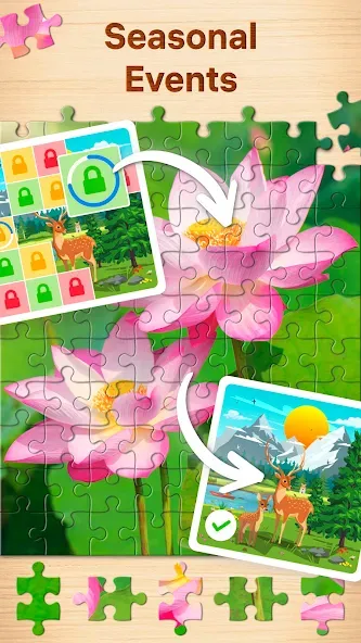 Взломанная Jigsaw Puzzles — Puzzle Games  [МОД Unlimited Money] — полная версия apk на Андроид screen 4