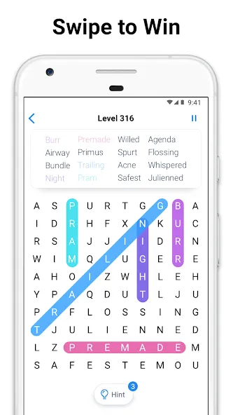 Взломанная Word Search — crossword puzzle (Уорд Срч)  [МОД Бесконечные монеты] — последняя версия apk на Андроид screen 3