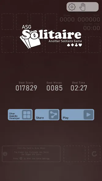 Взлом Solitaire — ASG (Солитр)  [МОД Unlocked] — последняя версия apk на Андроид screen 1